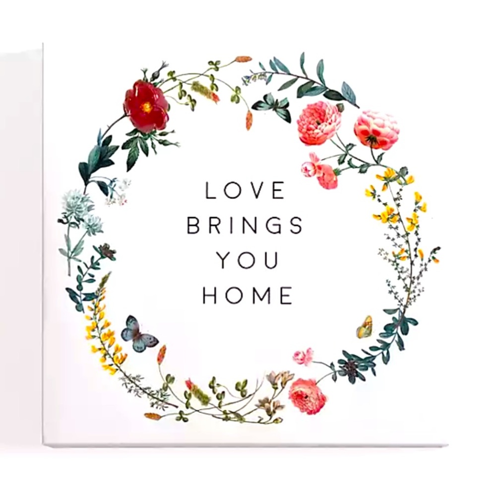 NWT Love Brings You Home Canvas Art Print